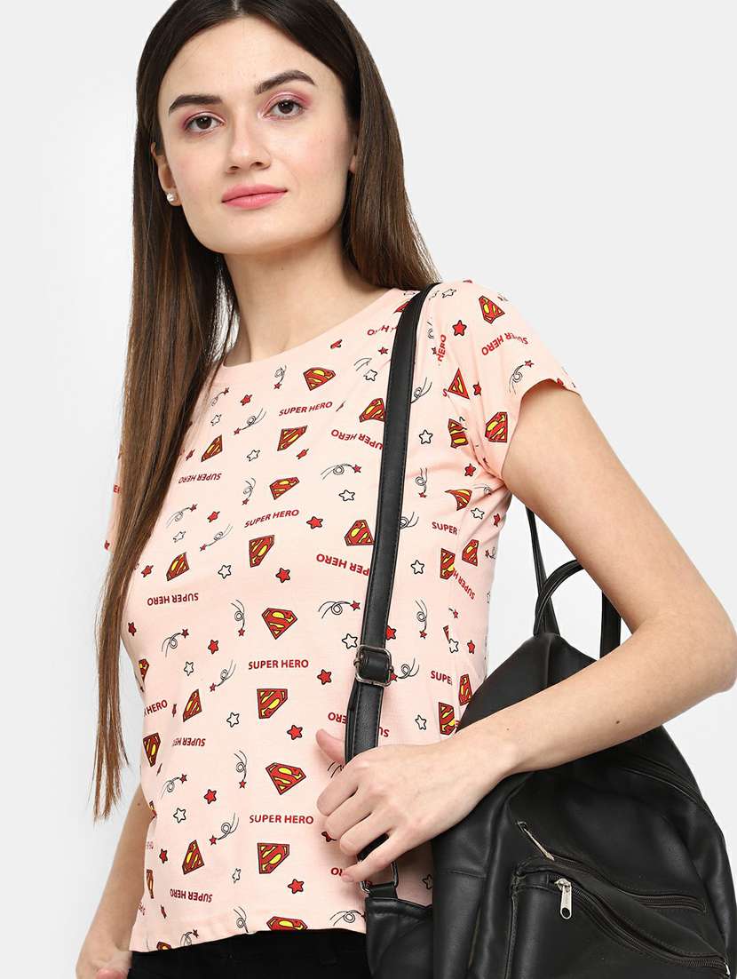 women's all over print round neck t-shirt - 19420704 -  Standard Image - 3