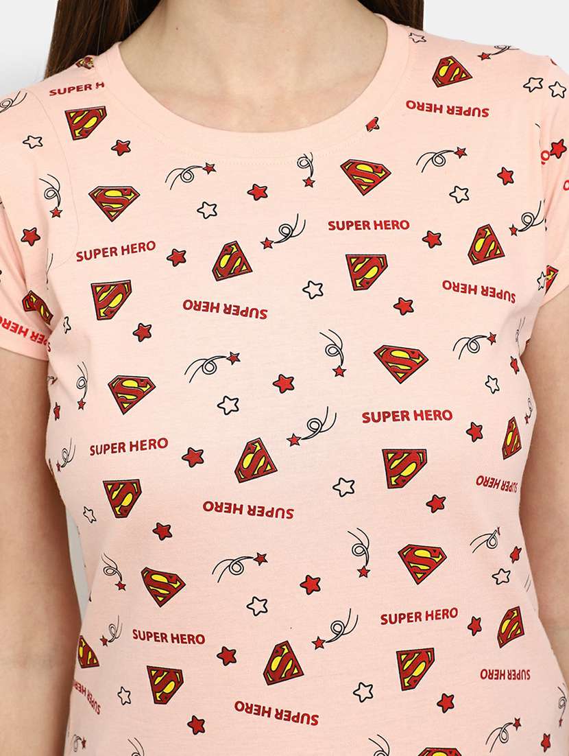 women's all over print round neck t-shirt - 19420704 -  Standard Image - 5