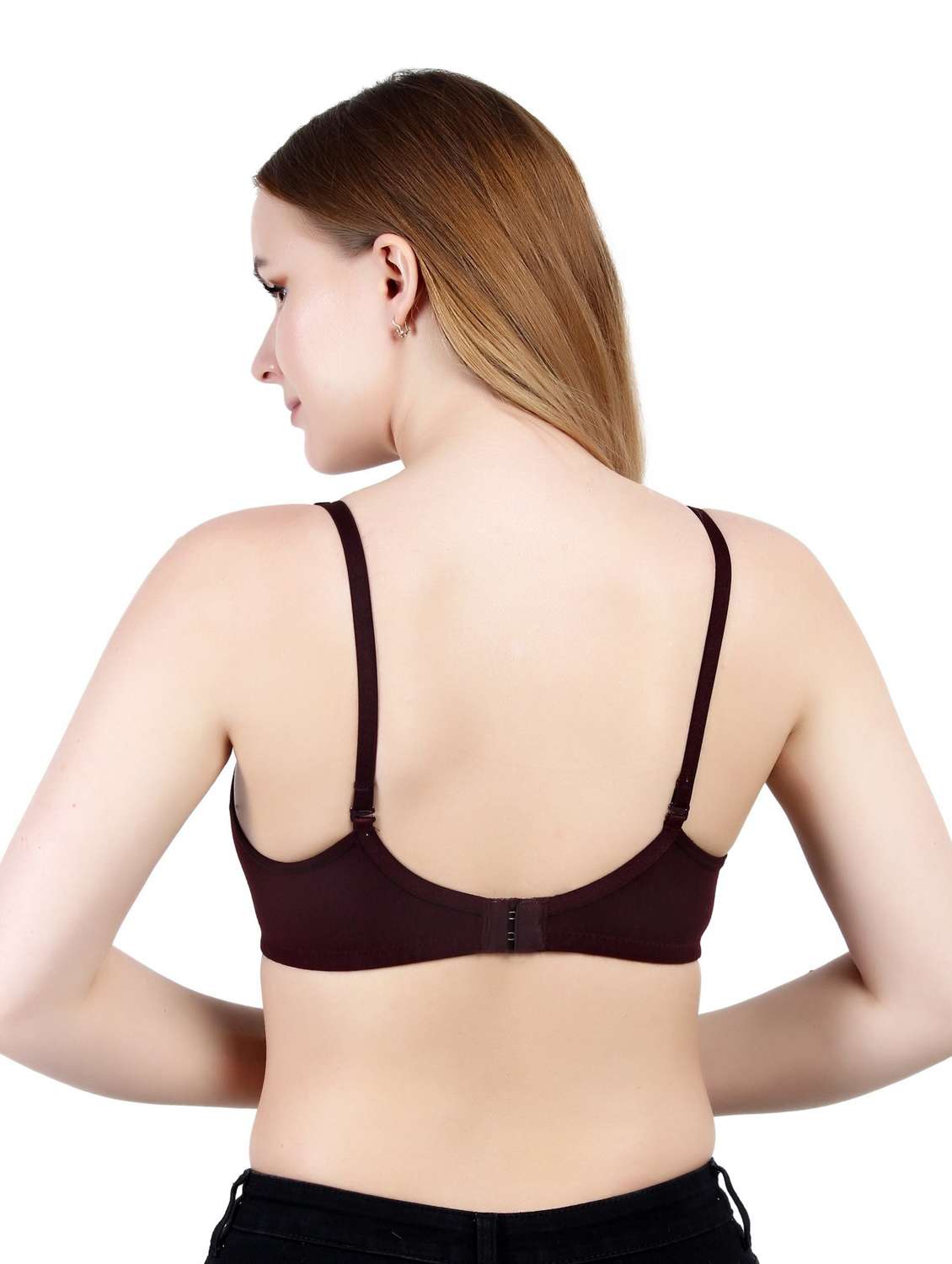 purple cotton blend tshirt bra - 19421154 -  Standard Image - 3