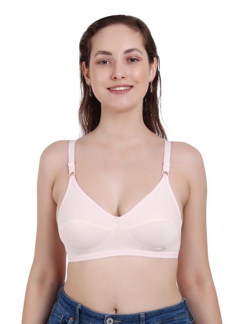 cream cotton blend regular bra - 19421200 - Standard Image - 0