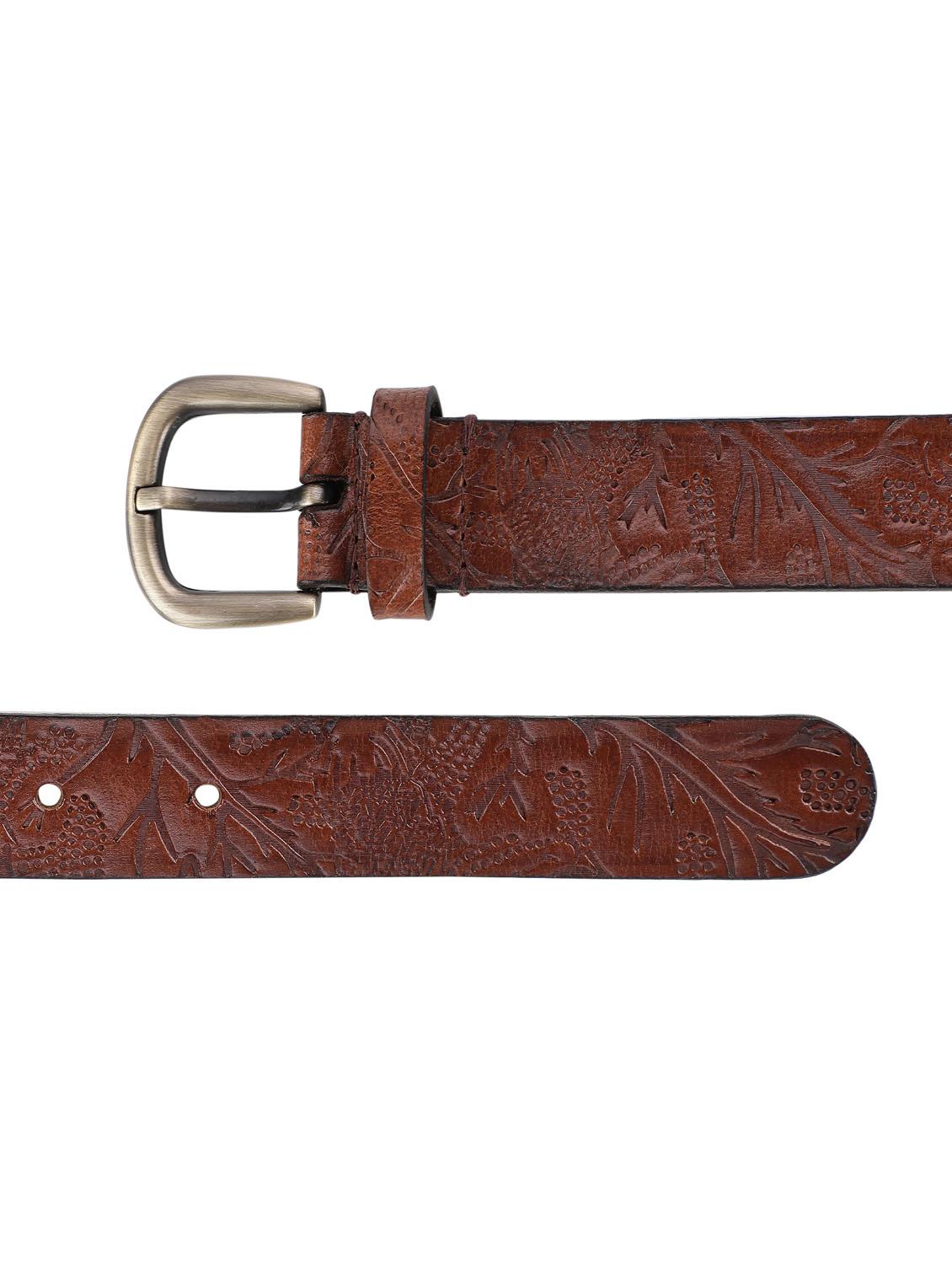 brown leatherette belt - 19421430 - Standard Image - 3