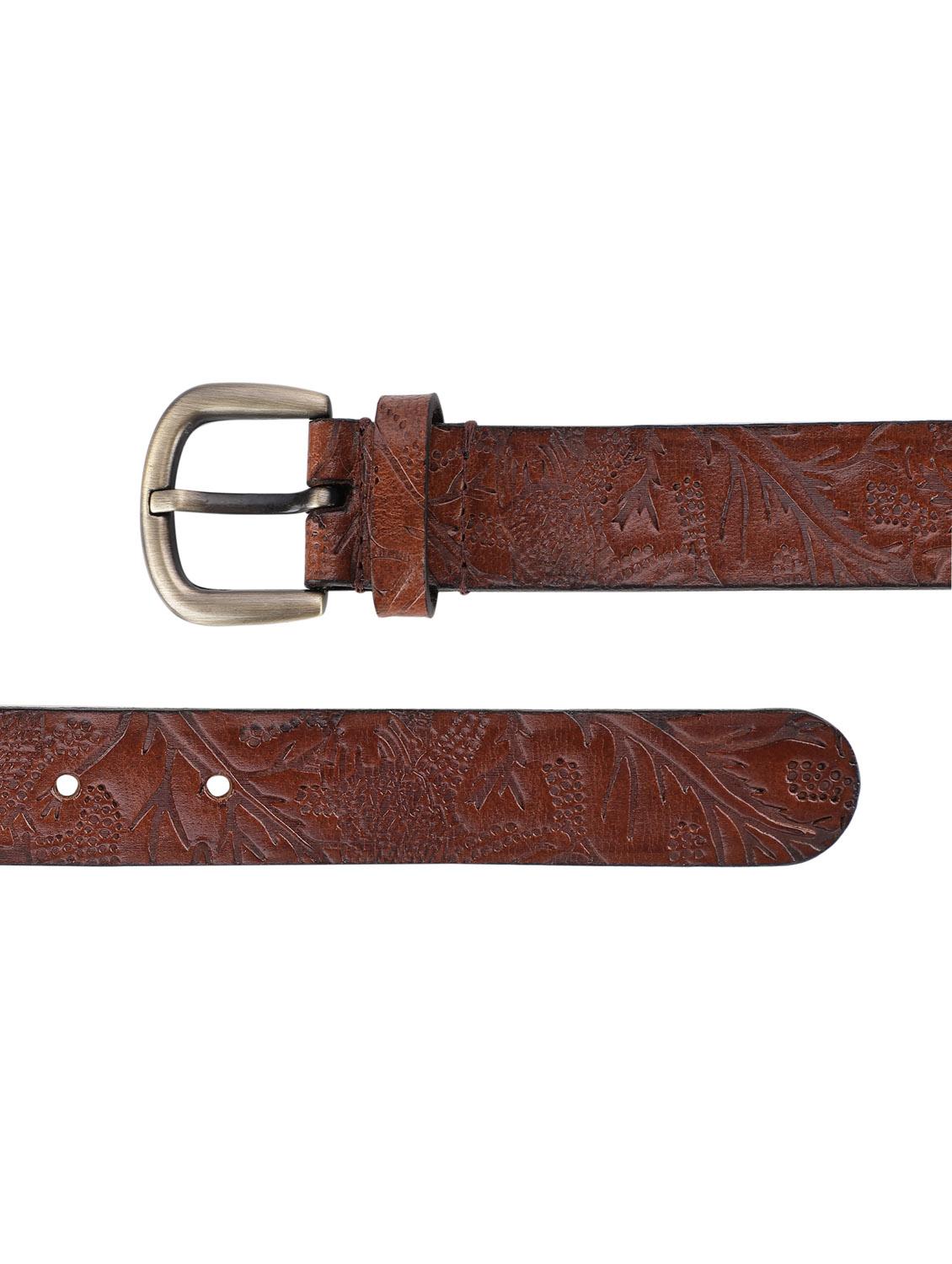 brown leatherette belt - 19421435 - Standard Image - 3