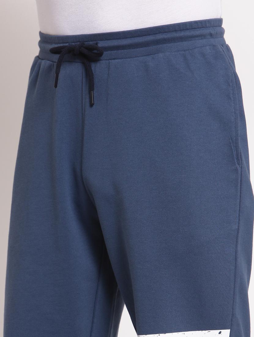 blue solid cotton short - 19421477 - Standard Image - 5