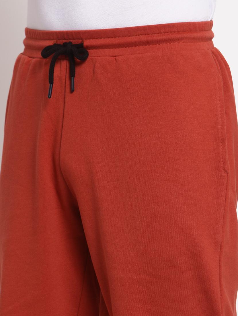 red solid cotton short - 19421480 - Standard Image - 5