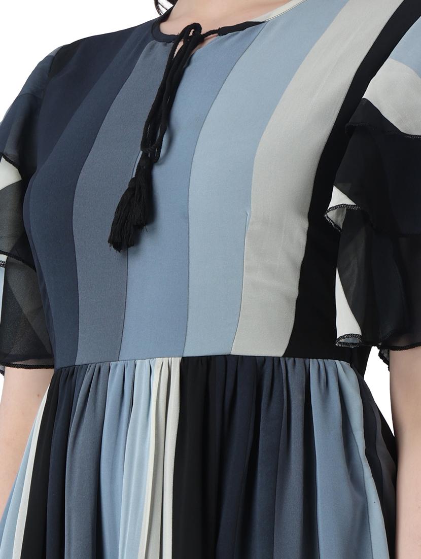 women's tiered dress self design dress - 19421981 - Standard Image - 3