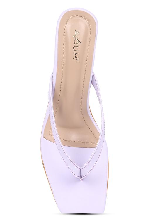 lavender solid kitten heel - 19422341 - Standard Image - 3