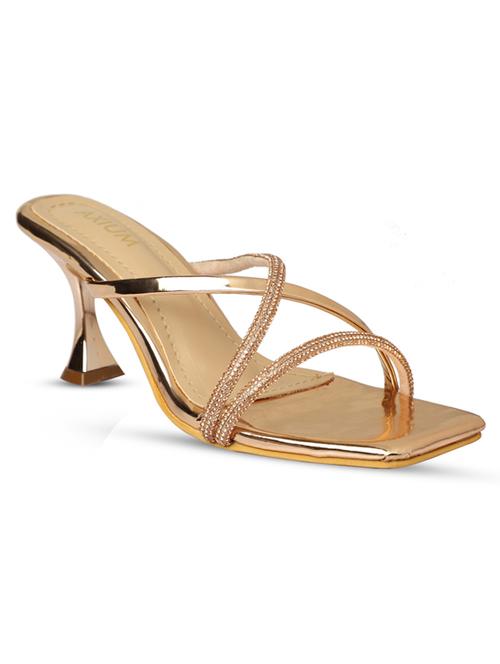 gold embellished kitten heel - 19422348 -  Standard Image - 0