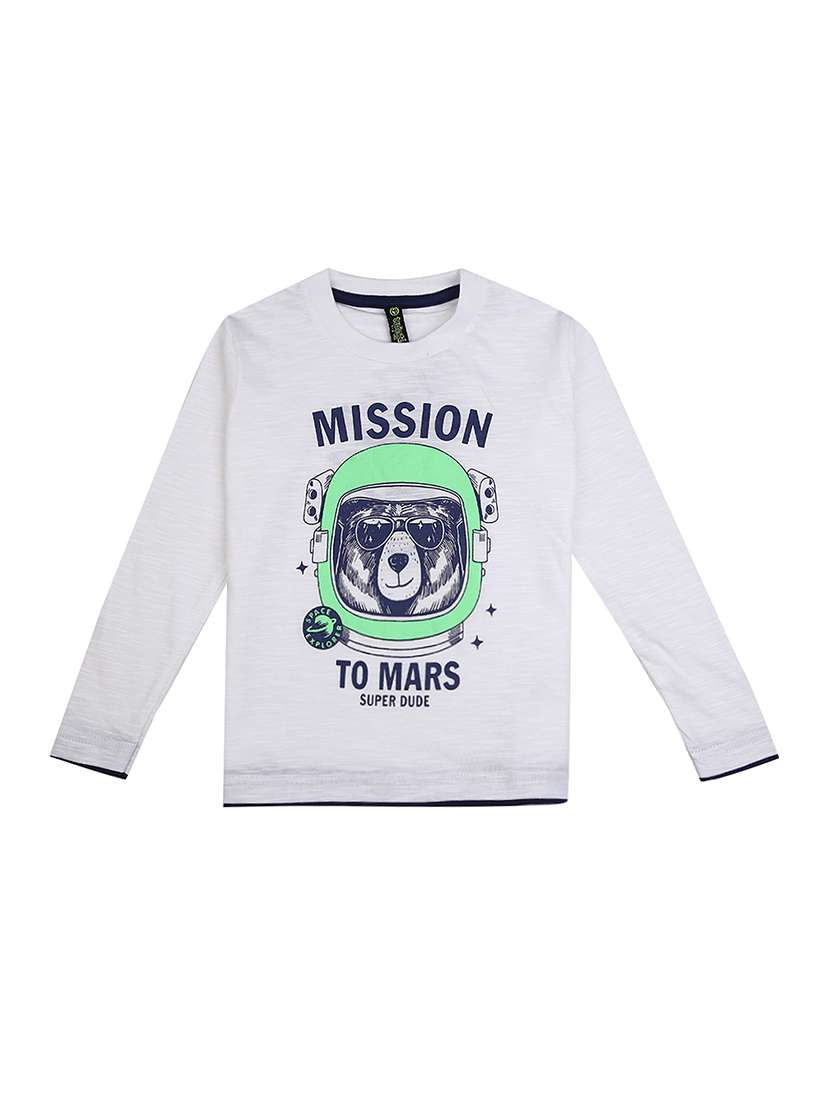 boys graphic print cotton t-shirt