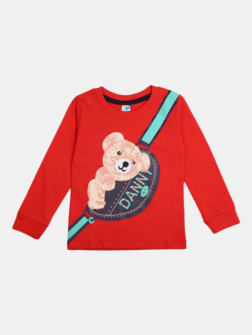boys round neck printed t-shirt