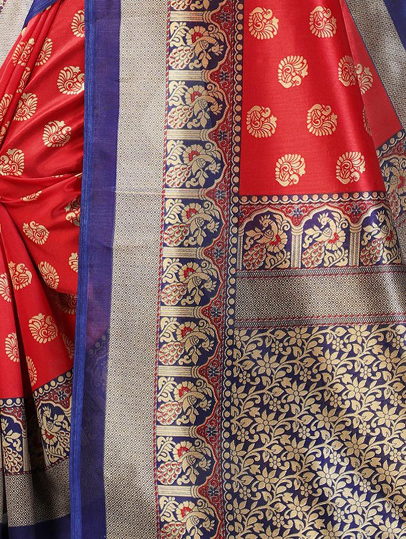 ethnic motif kanjivaram saree with blouse - 19423917 - Standard Image - 3