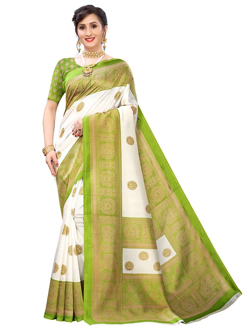 women printed saree  with blouse