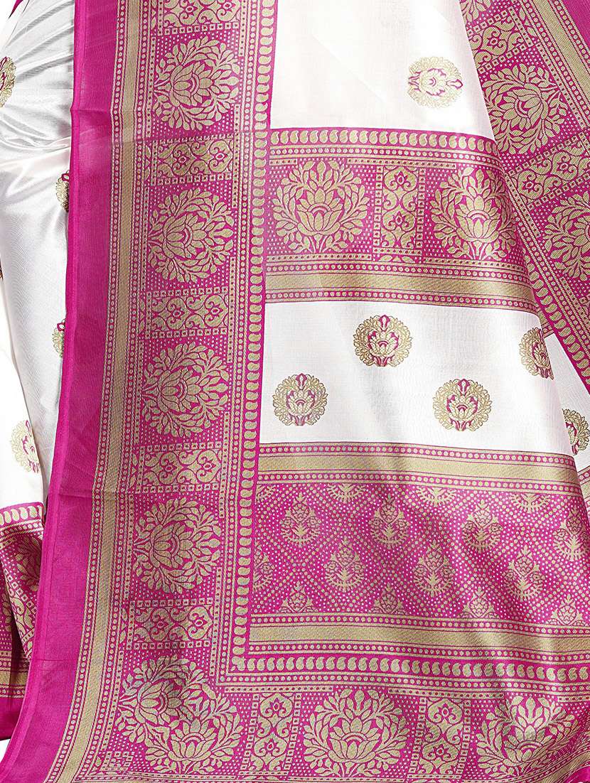 floral printed kanjivaram saree with blouse - 19423934 -  Standard Image - 3