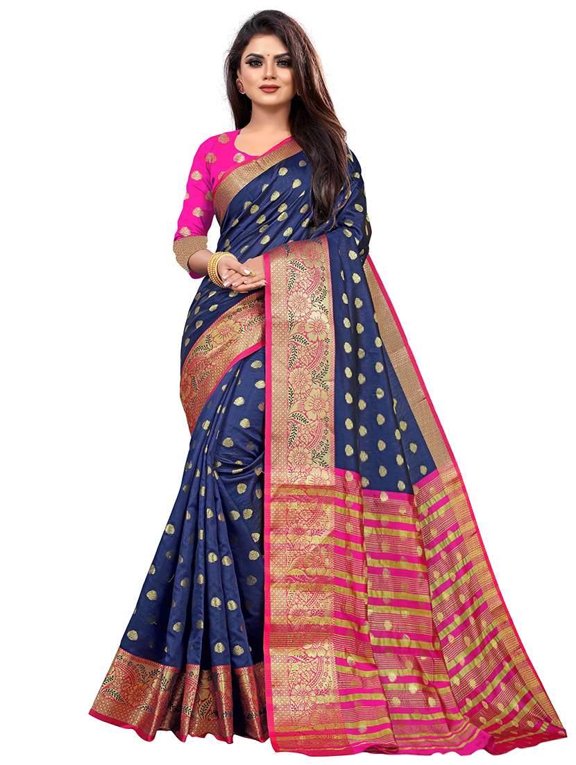 printed banarasi saree with blouse