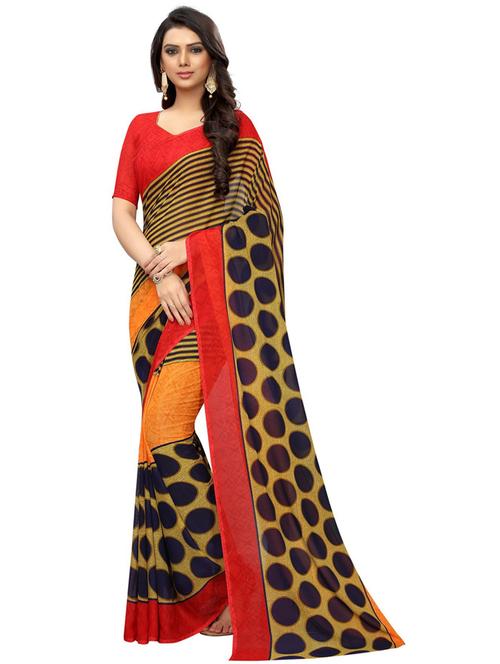 multi coloured bollywood saree with blouse - 19429646 - Standard Image - 0