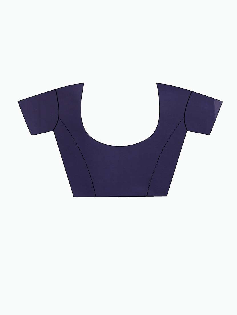 dark blue georgette saree with blouse - 19429924 -  Standard Image - 3