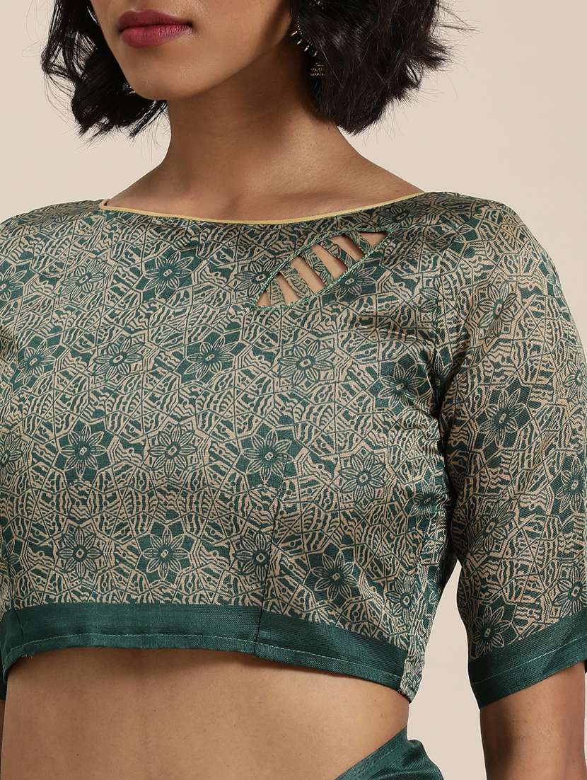 women's self design multi colored saree with blouse - 19430095 -  Standard Image - 3