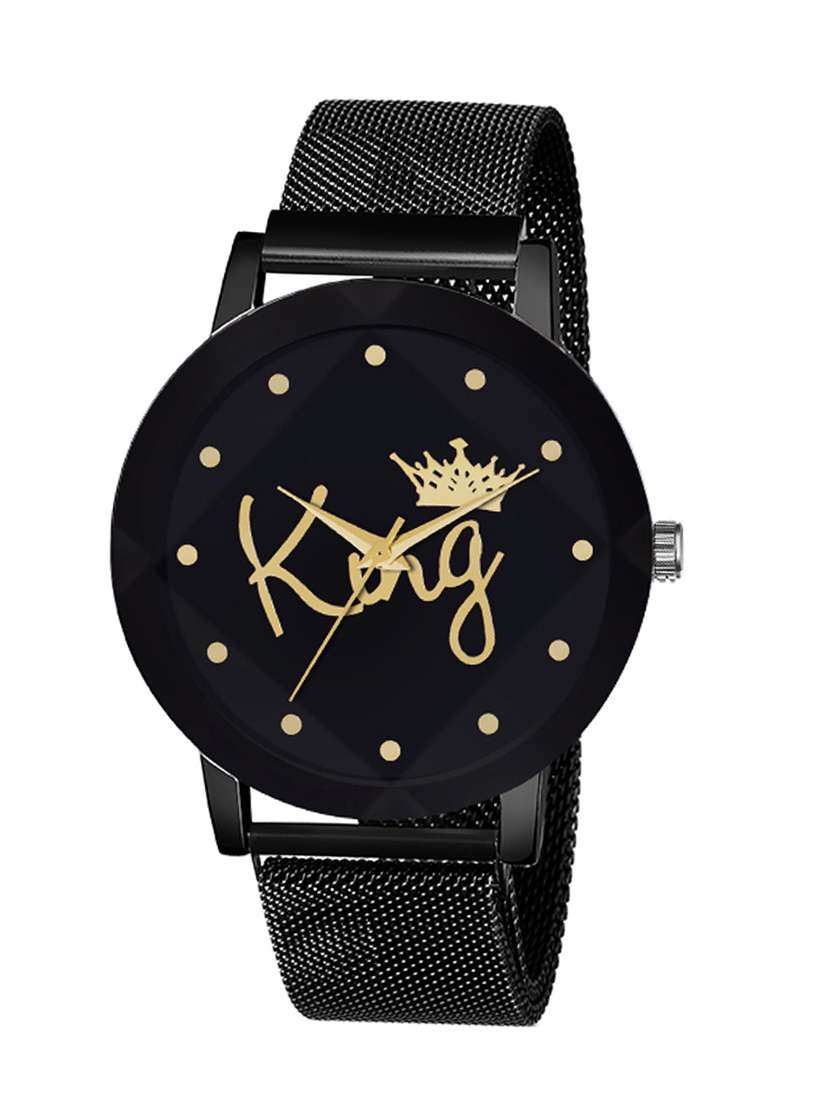 men leatherette analog watches