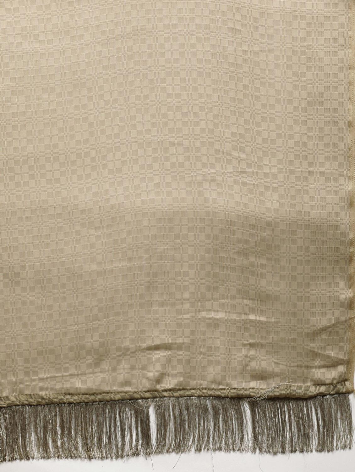 brown self design saree with blouse - 19431631 - Standard Image - 3