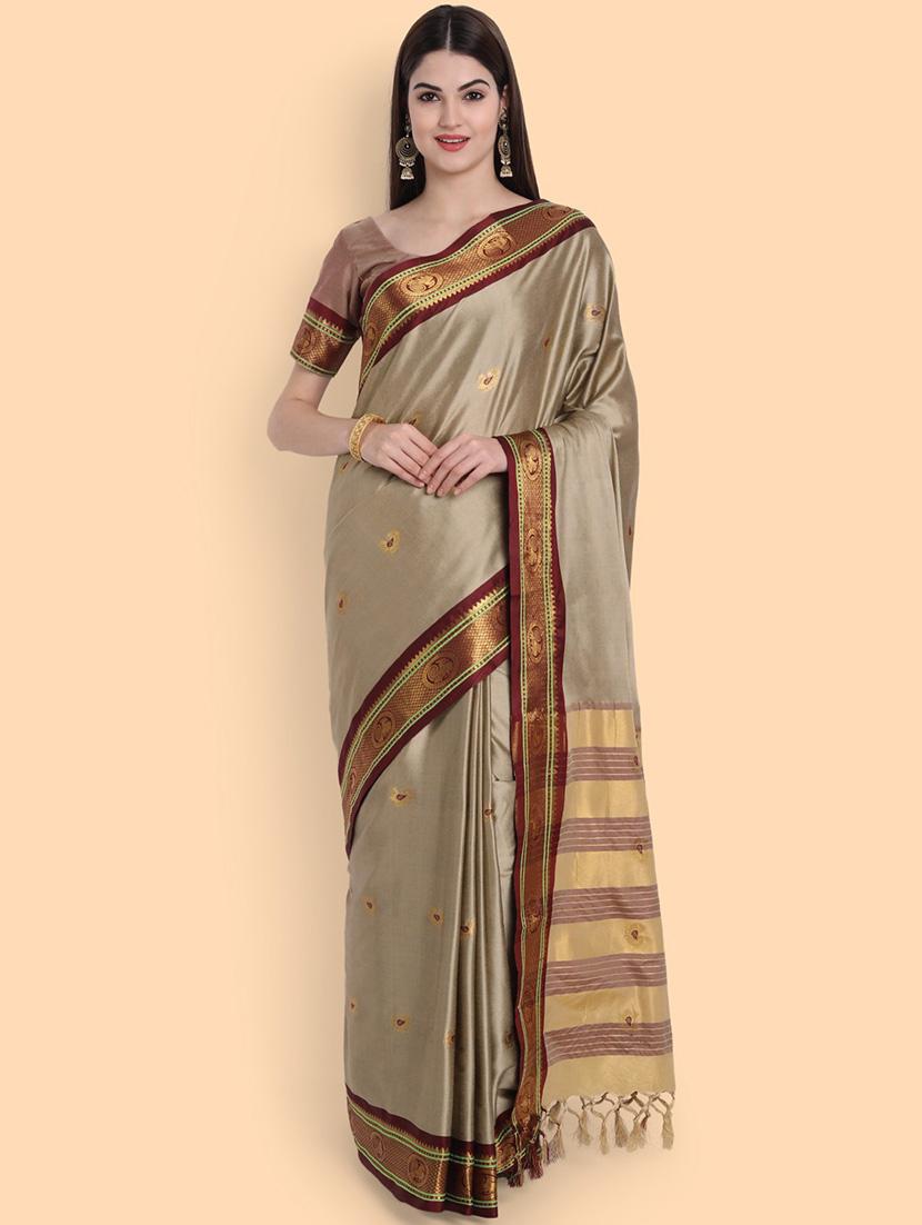 self design printed saree - 19431704 -  Zoom Image - 0
