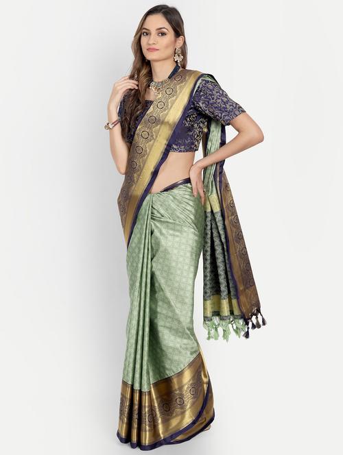 self design kovai saree with blouse - 19431803 - Standard Image - 0