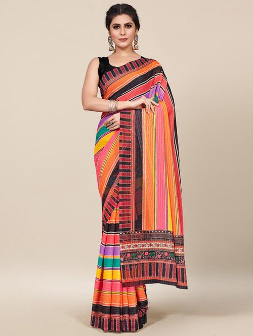 self design georgette saree - 19434700 - Standard Image - 0