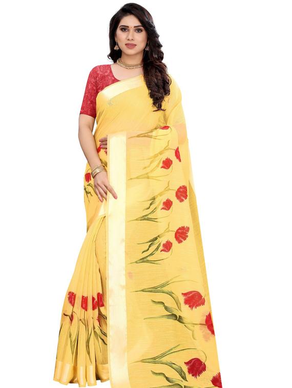 kalamkari printed saree - 19434818 - Zoom Image - 0