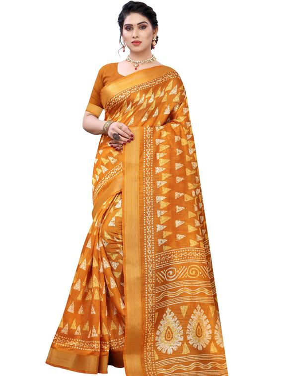 kalamkari printed saree with blouse - 19434831 -  Zoom Image - 0