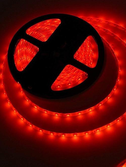 rsct 4 meter 2835 led light non waterproof led strip fall ceiling light for diwali with adaptor/driver 60 led/meter ( red) - 19435252 - Standard Image - 0