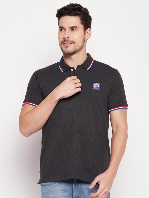men polo neck plain t-shirt - 19435324 - Standard Image - 0