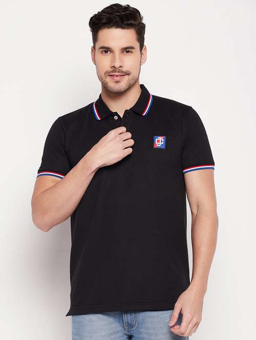 men polo neck plain t-shirt - 19435331 -  Standard Image - 0