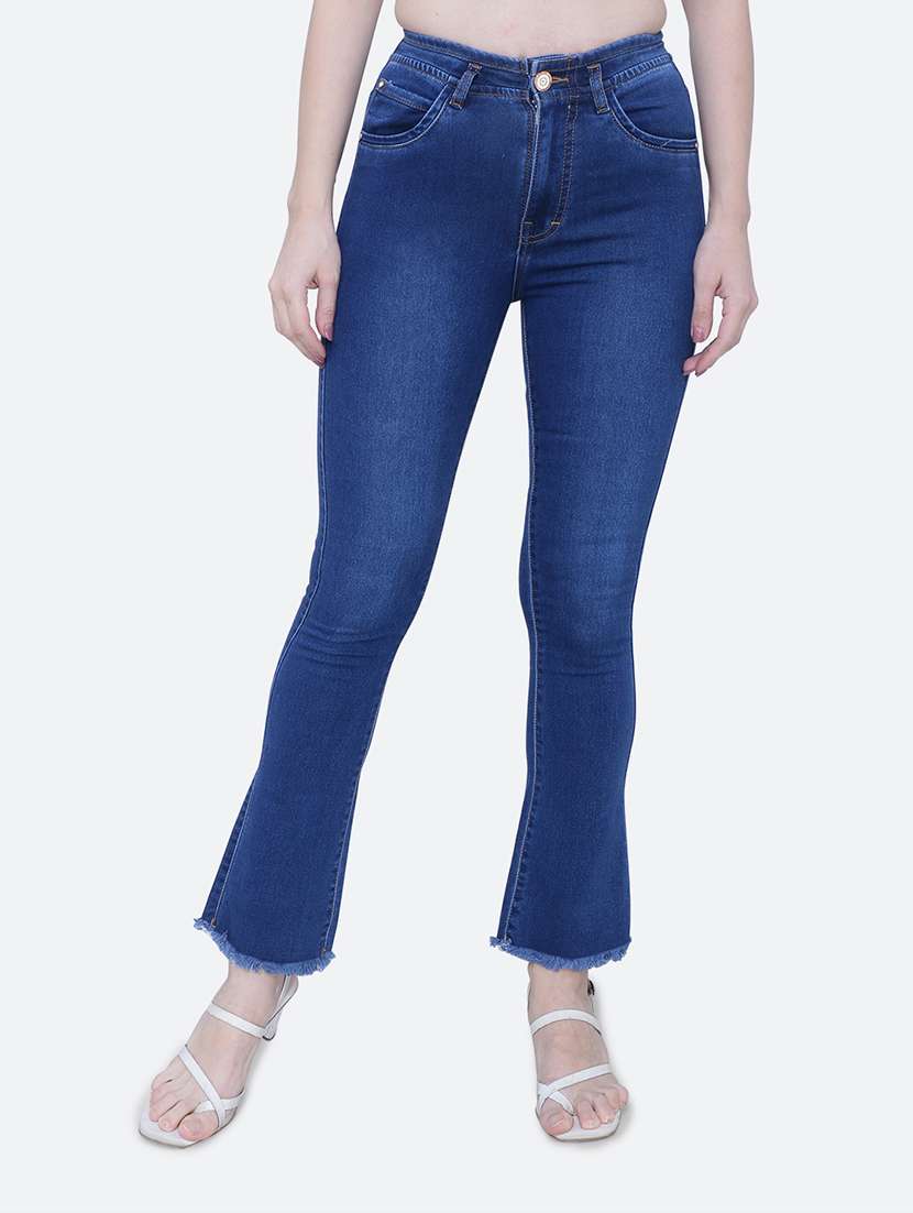 women's plain bootcut jeans