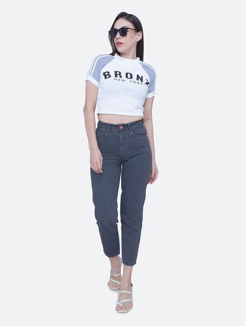 women's plain slim fit jeans - 19435492 - Standard Image - 3