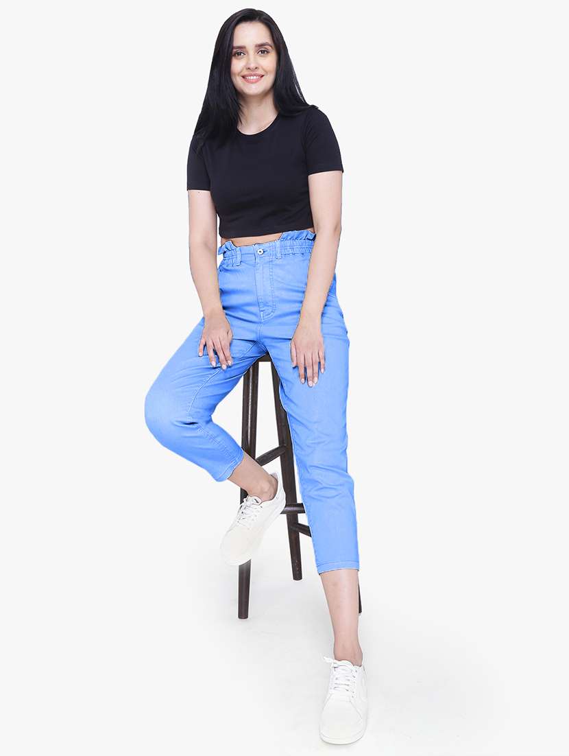 women's plain slouchy jeans - 19435496 -  Standard Image - 3