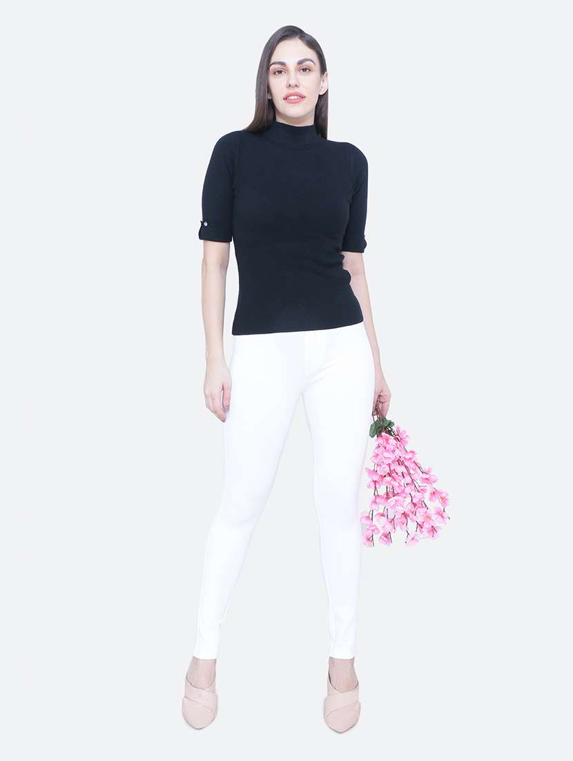 women high rise trouser - 19435575 - Standard Image - 3