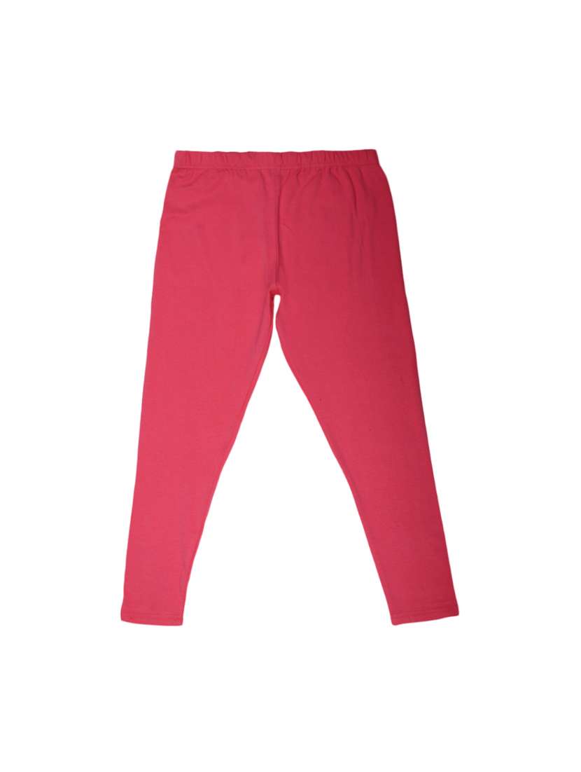 girls mid rise solid legging