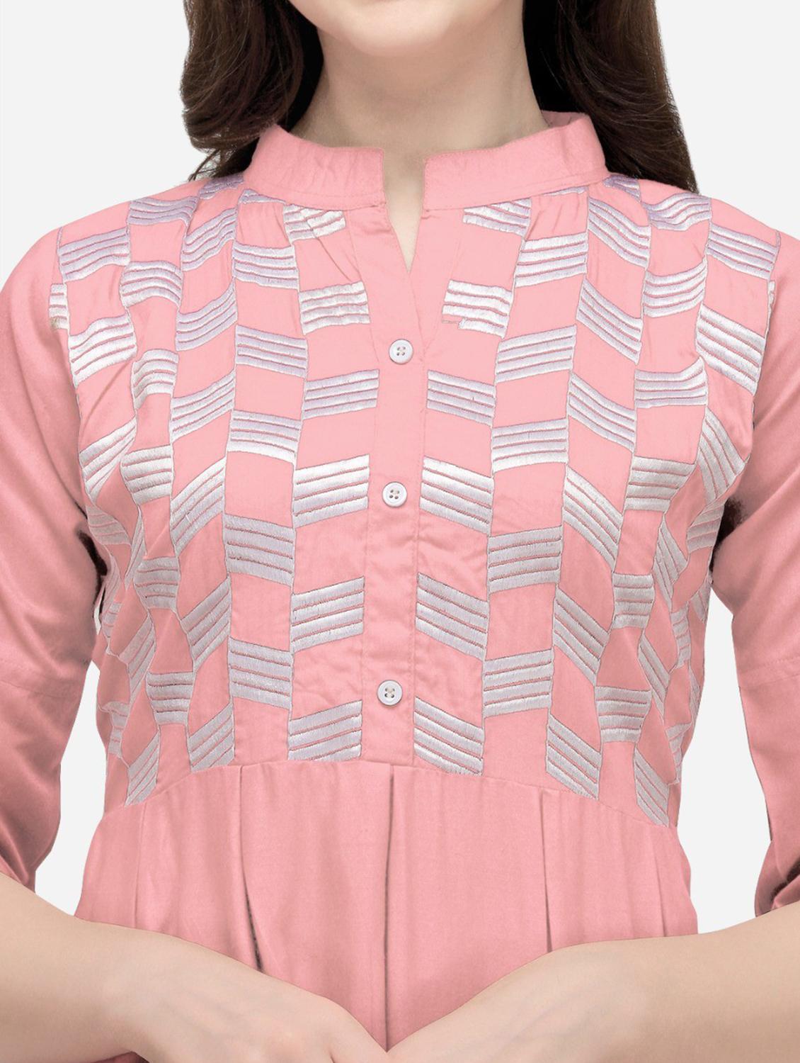 pink rayon regular top - 19437043 - Standard Image - 3