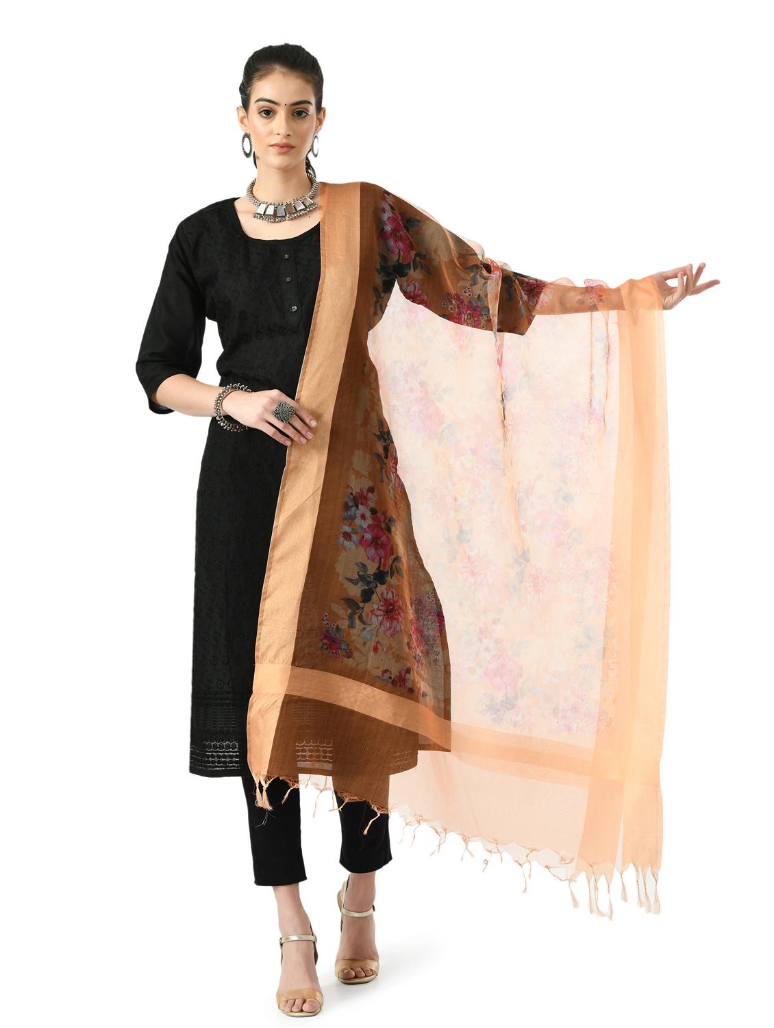 floral printed dupatta - 19437197 - Zoom Image - 0