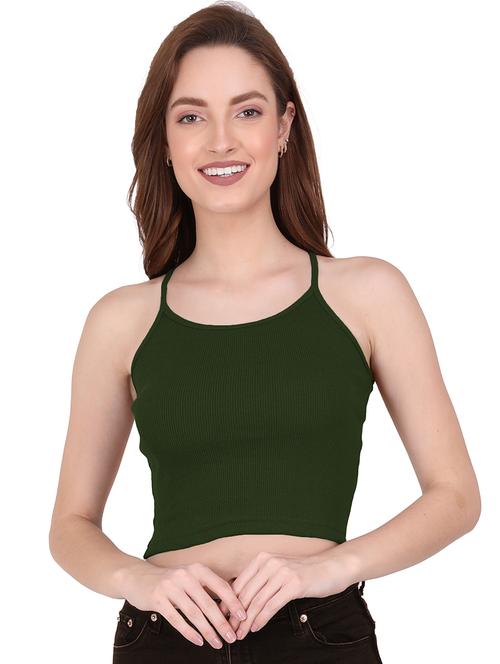 women's crop round neck top - 19437918 - Standard Image - 0