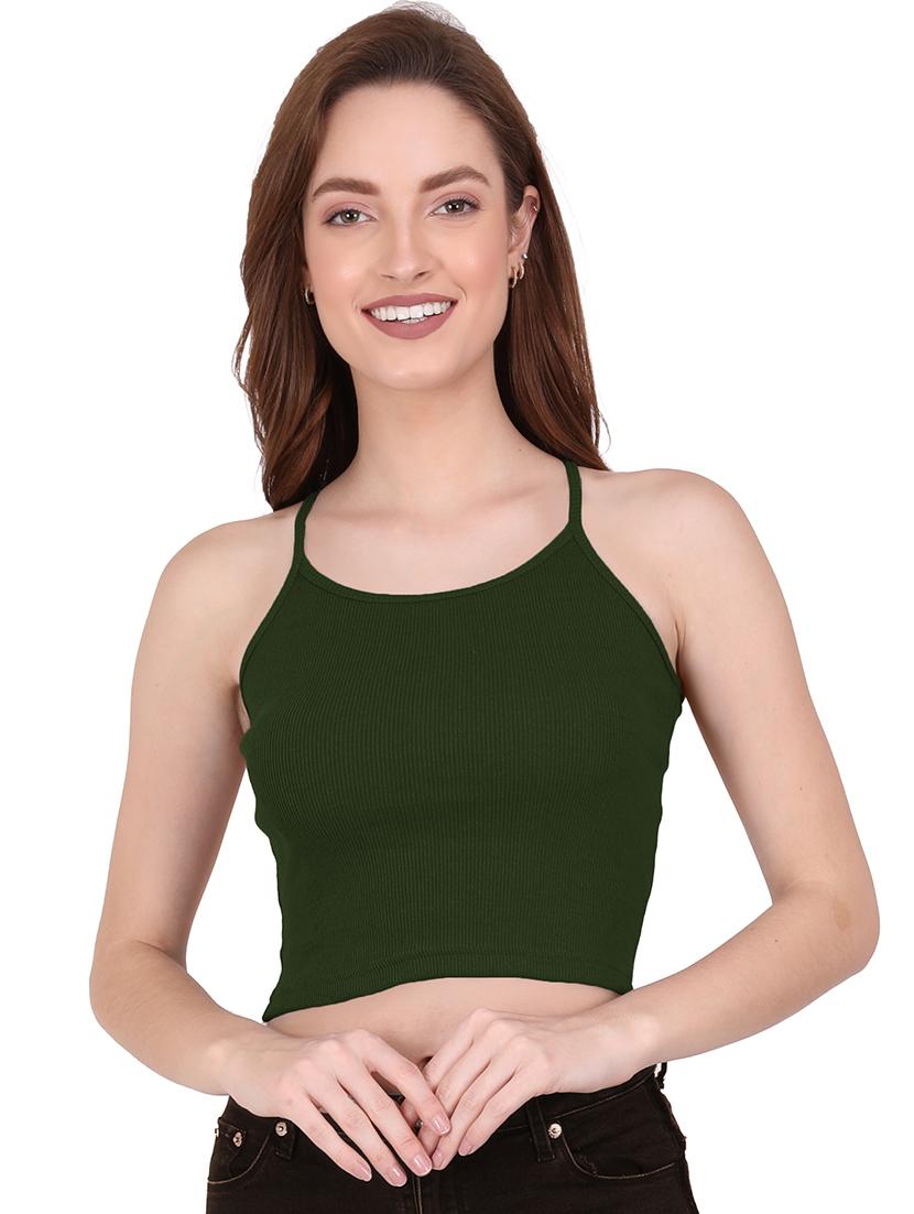 women's crop round neck top - 19437918 - Zoom Image - 0