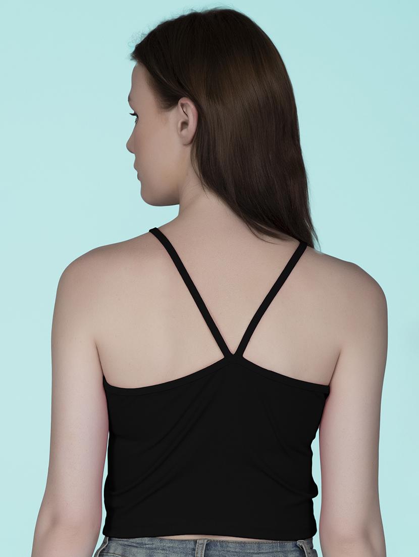 women's crop halter neck top - 19437997 - Standard Image - 3