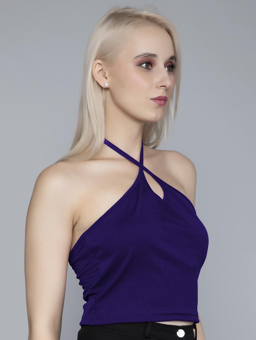 women's crop halter neck top - 19438049 - Zoom Image - 0