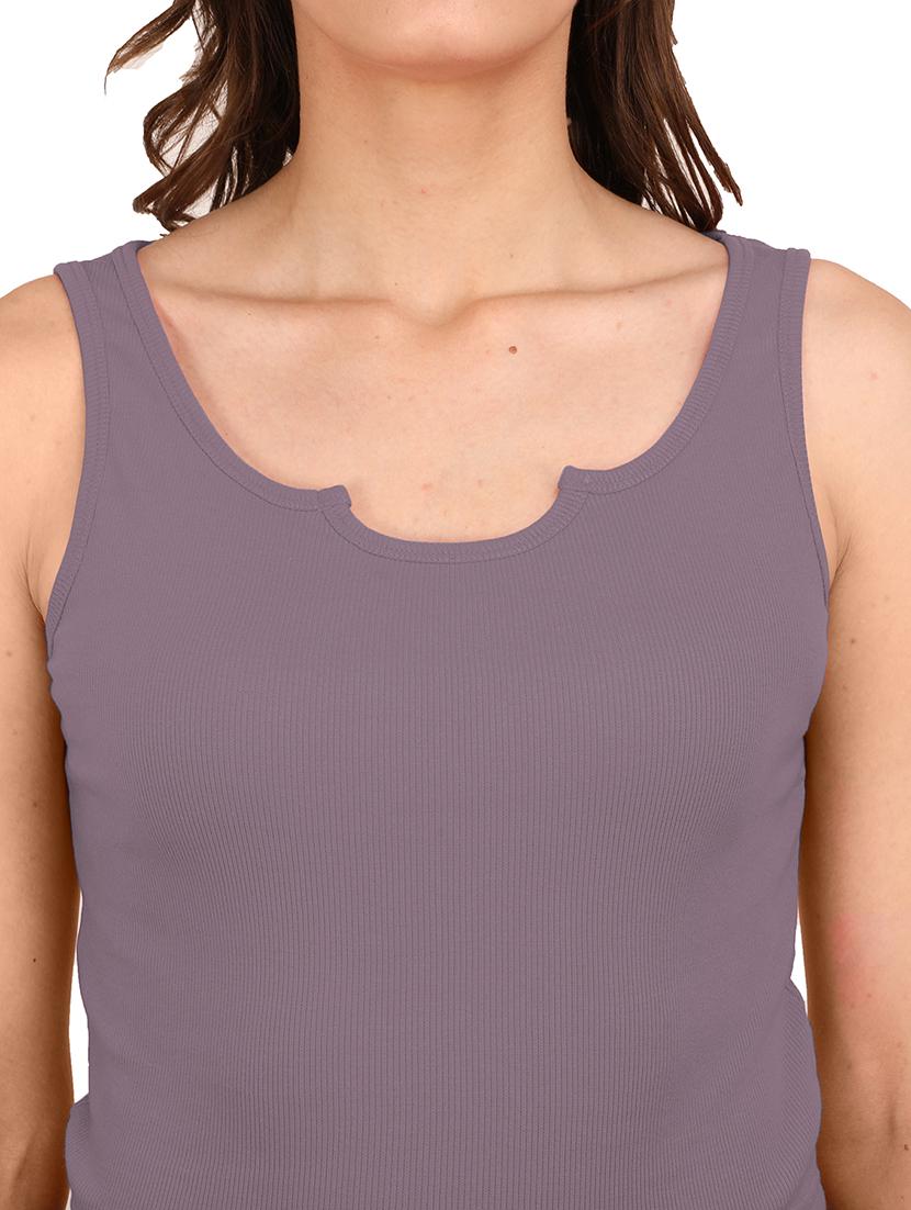 women's crop notch neck top - 19438110 - Standard Image - 3