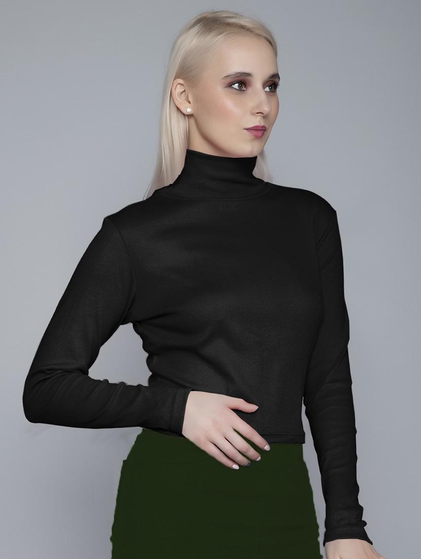 women's straight high neck top - 19438652 - Zoom Image - 0