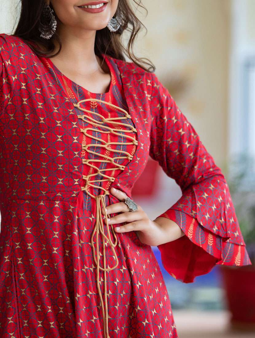 women's flared kurta - 19440736 -  Standard Image - 5
