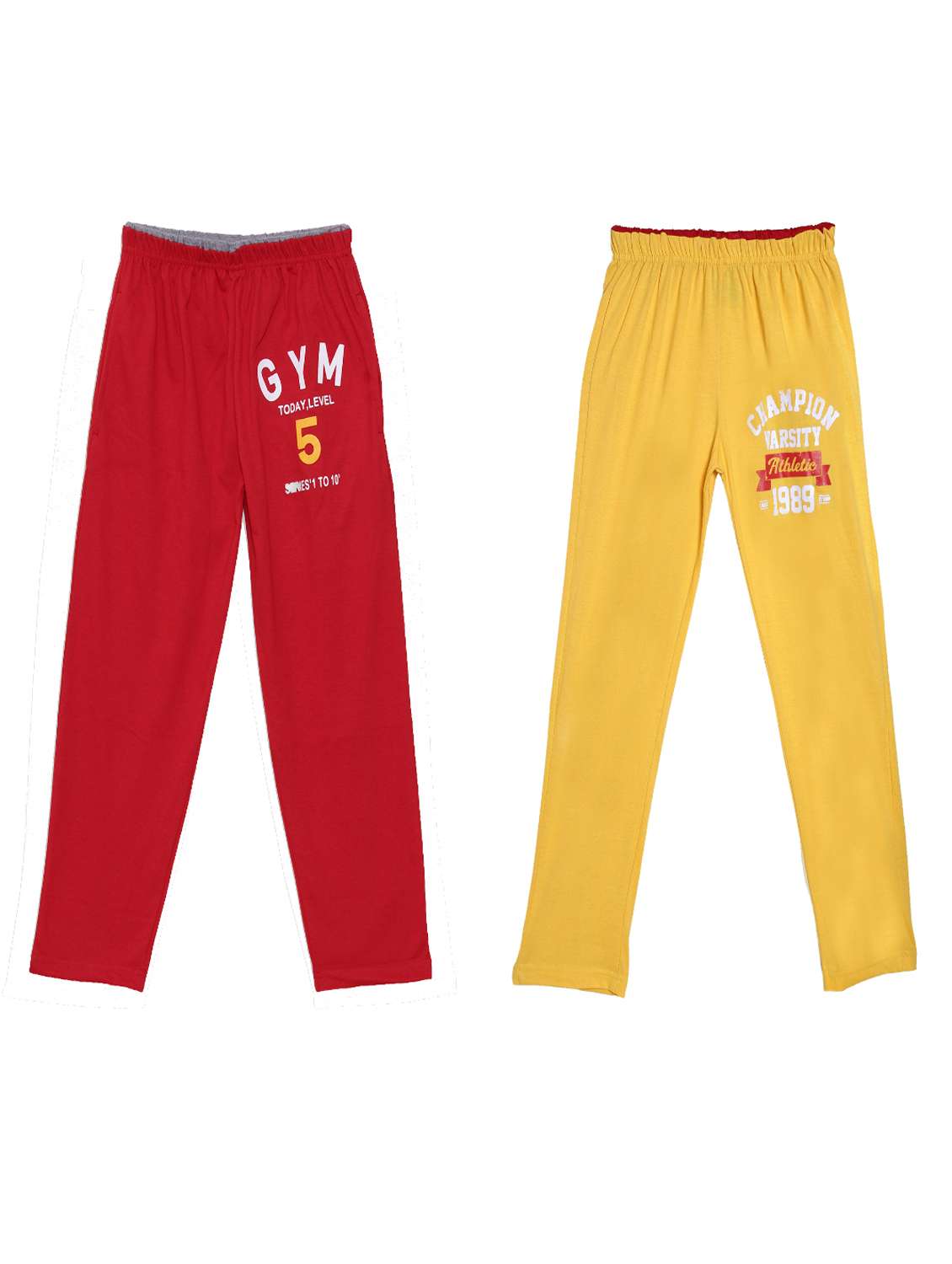 boys pack of 2 printed track pants