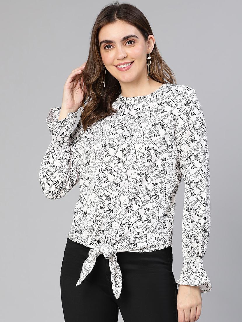 women's straight round neck top - 19440852 - Zoom Image - 0