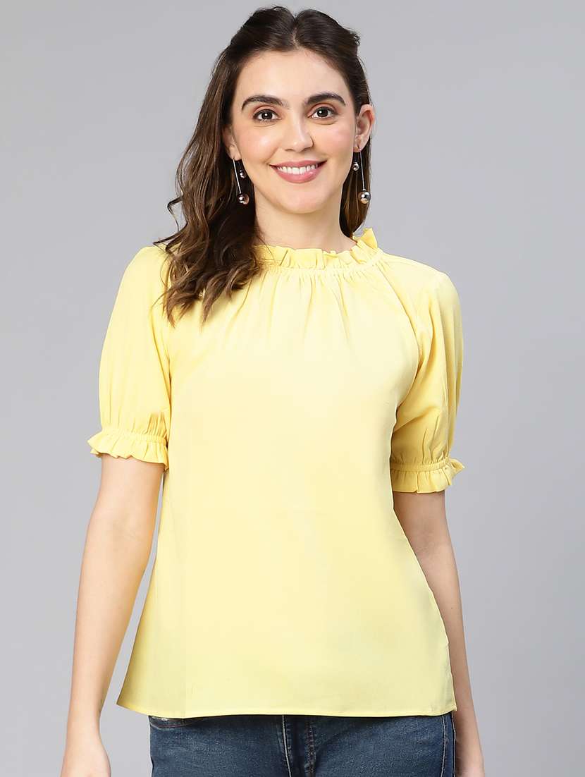 women's straight mock neck top - 19440853 - Zoom Image - 0