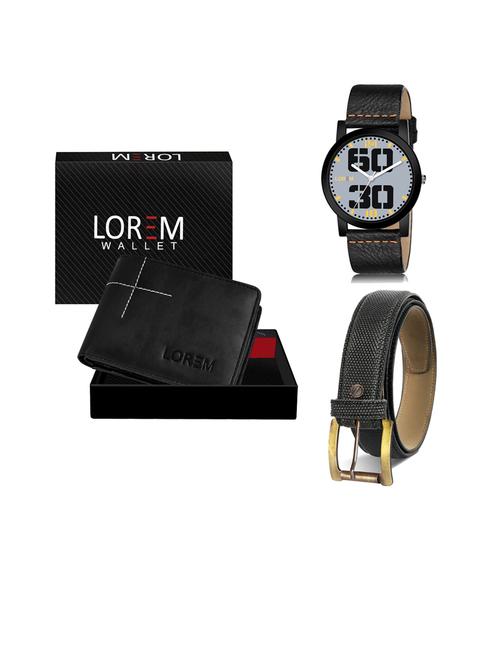 belt, wallet & watch gift combo - 19451307 - Standard Image - 0