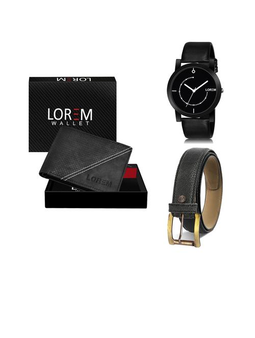 belt, wallet & watch gift combo - 19451311 - Standard Image - 0