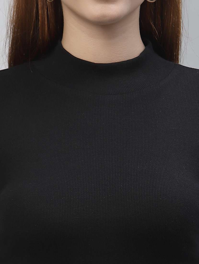 women's straight high neck top - 19451650 - Standard Image - 5